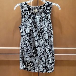 Black and White Blouse